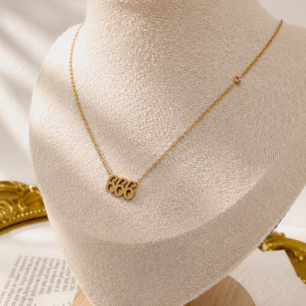 Angel Number Gem Necklace