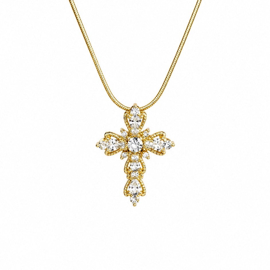 Radiant Cross Necklace