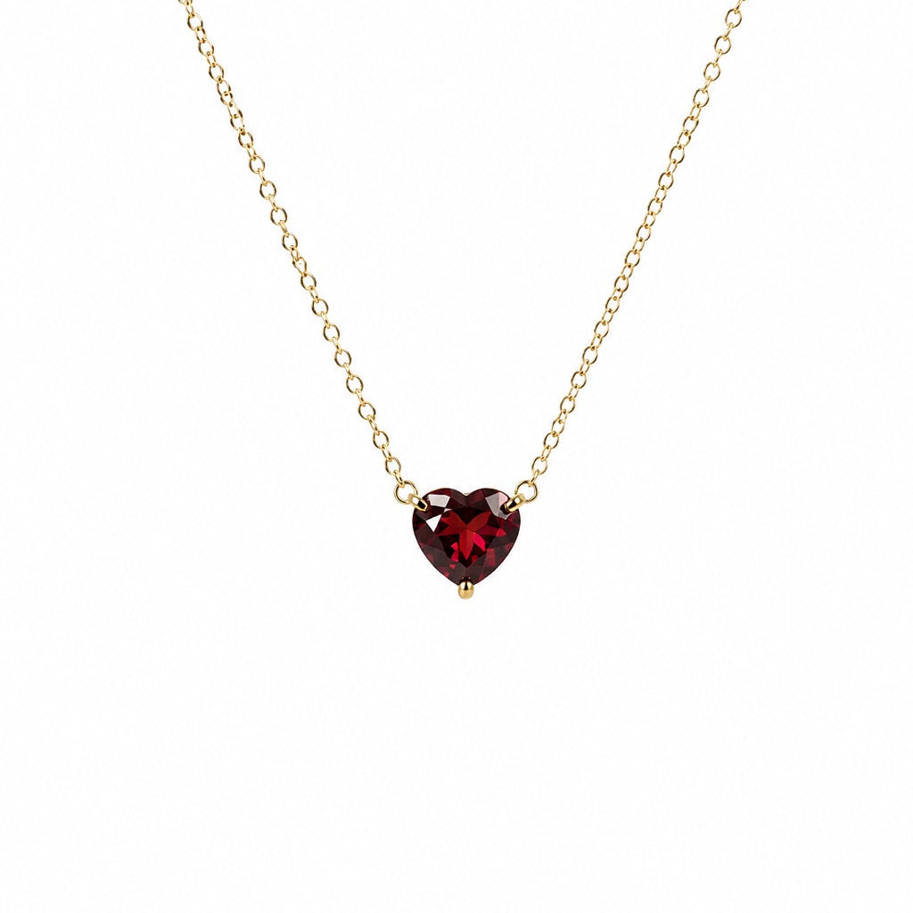Heart Birthstone Necklace