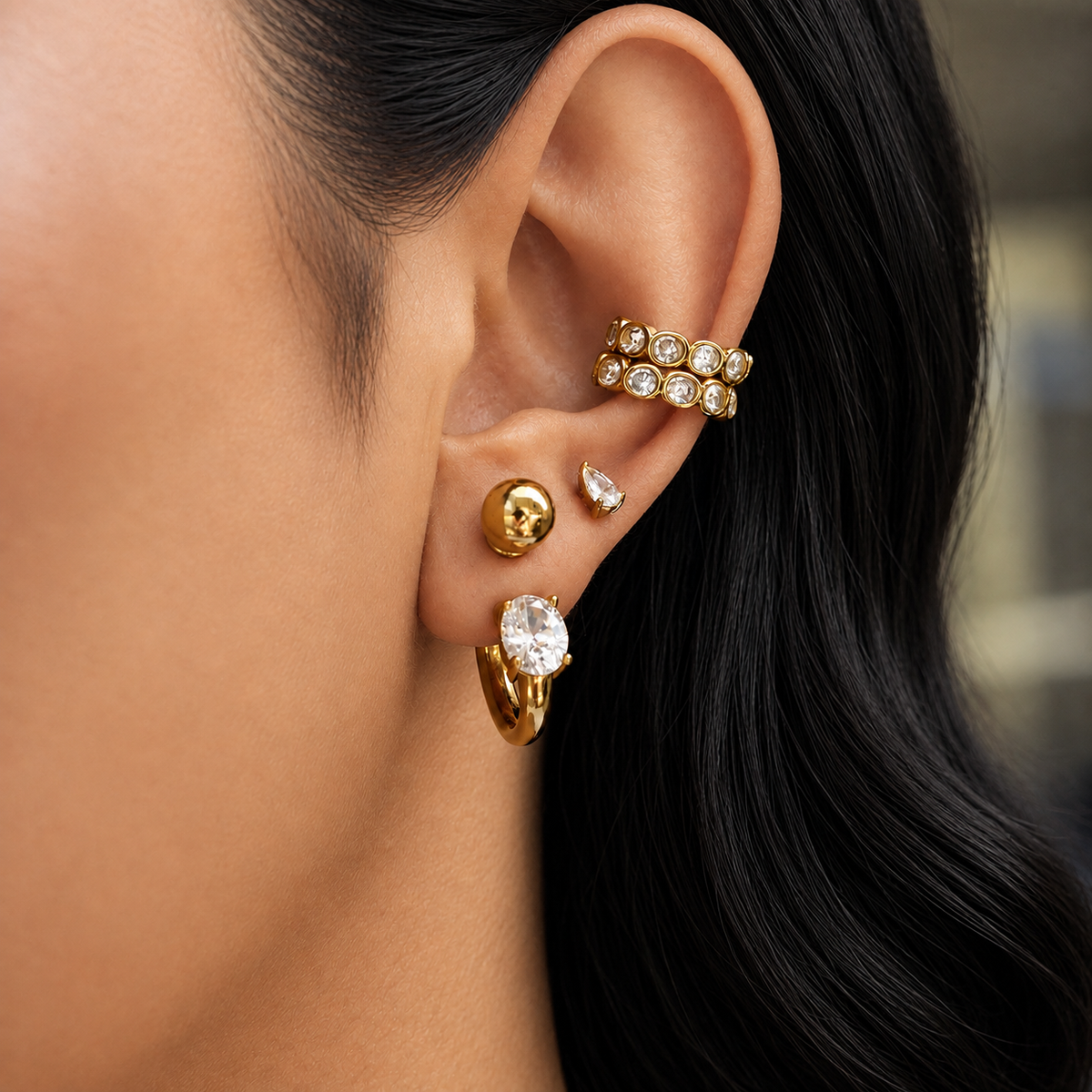 Spark Stone Ear Cuff