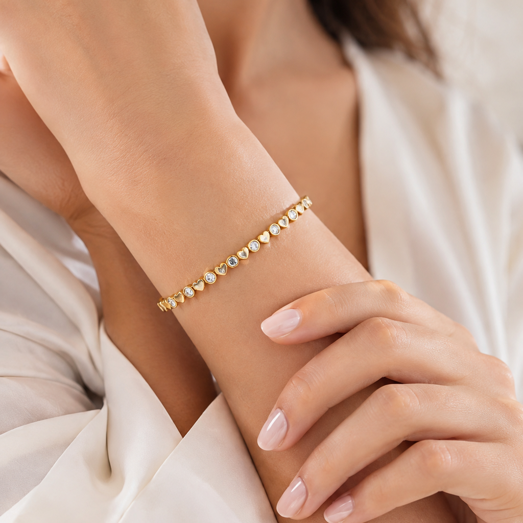 Heart Sparkle Bangle