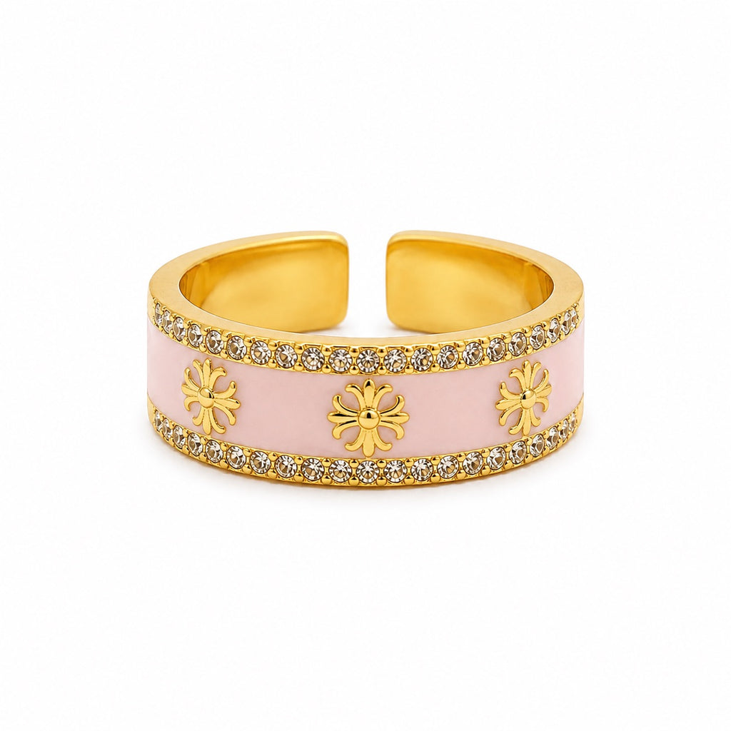 Blush Cross Ring