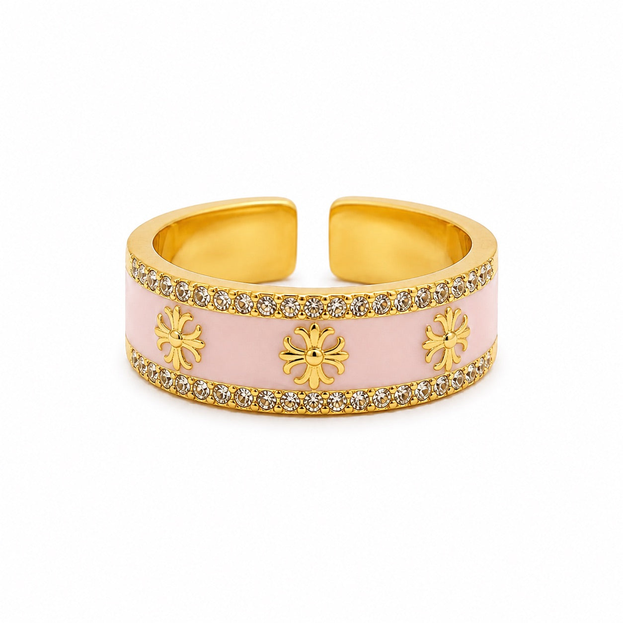 Blush Cross Ring