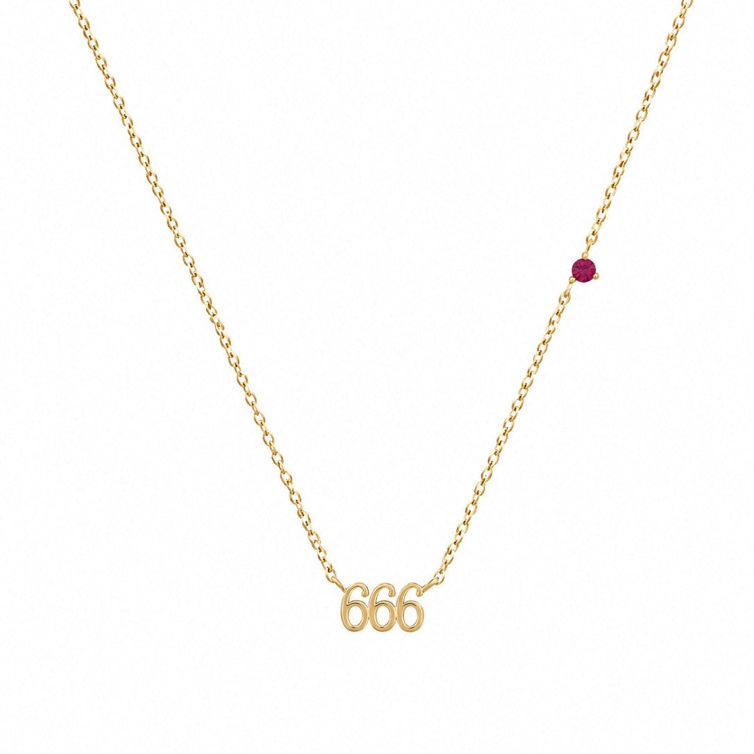 Angel Number Gem Necklace