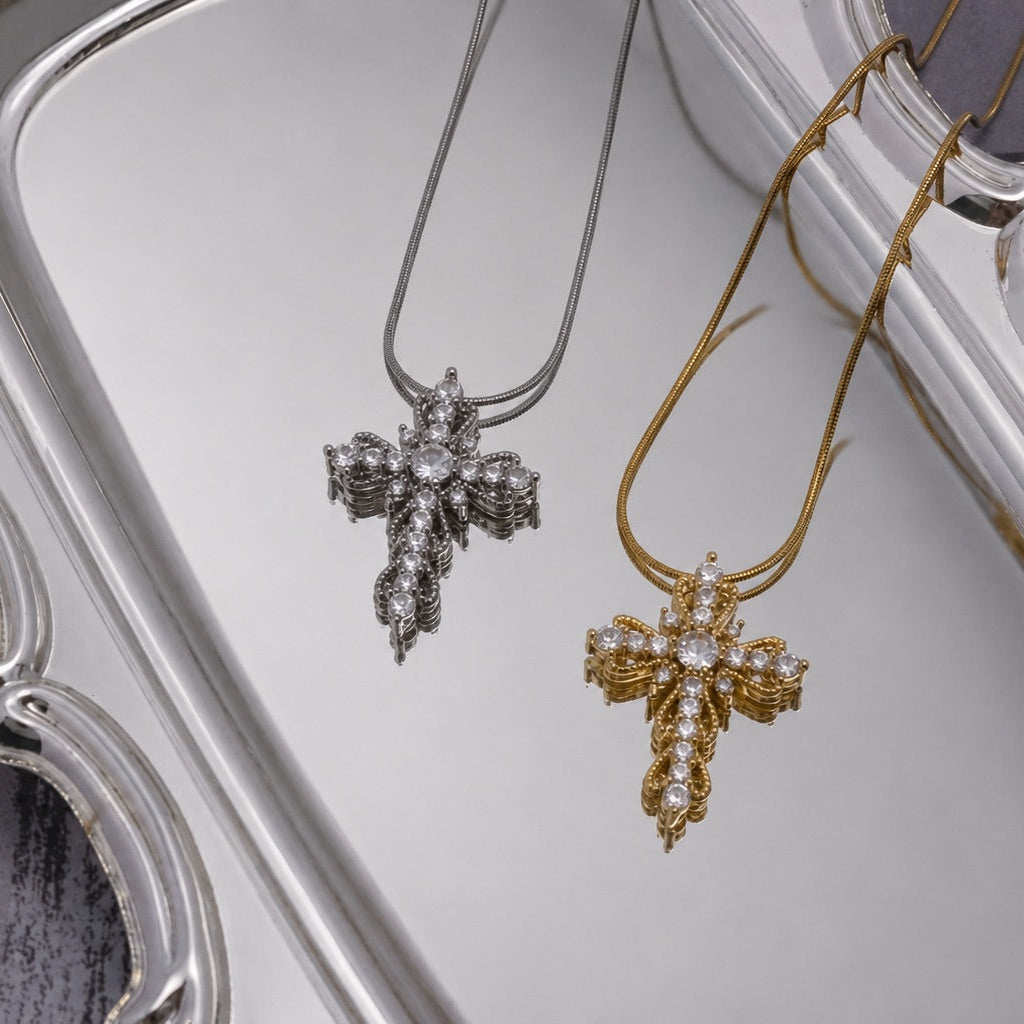 Radiant Cross Necklace
