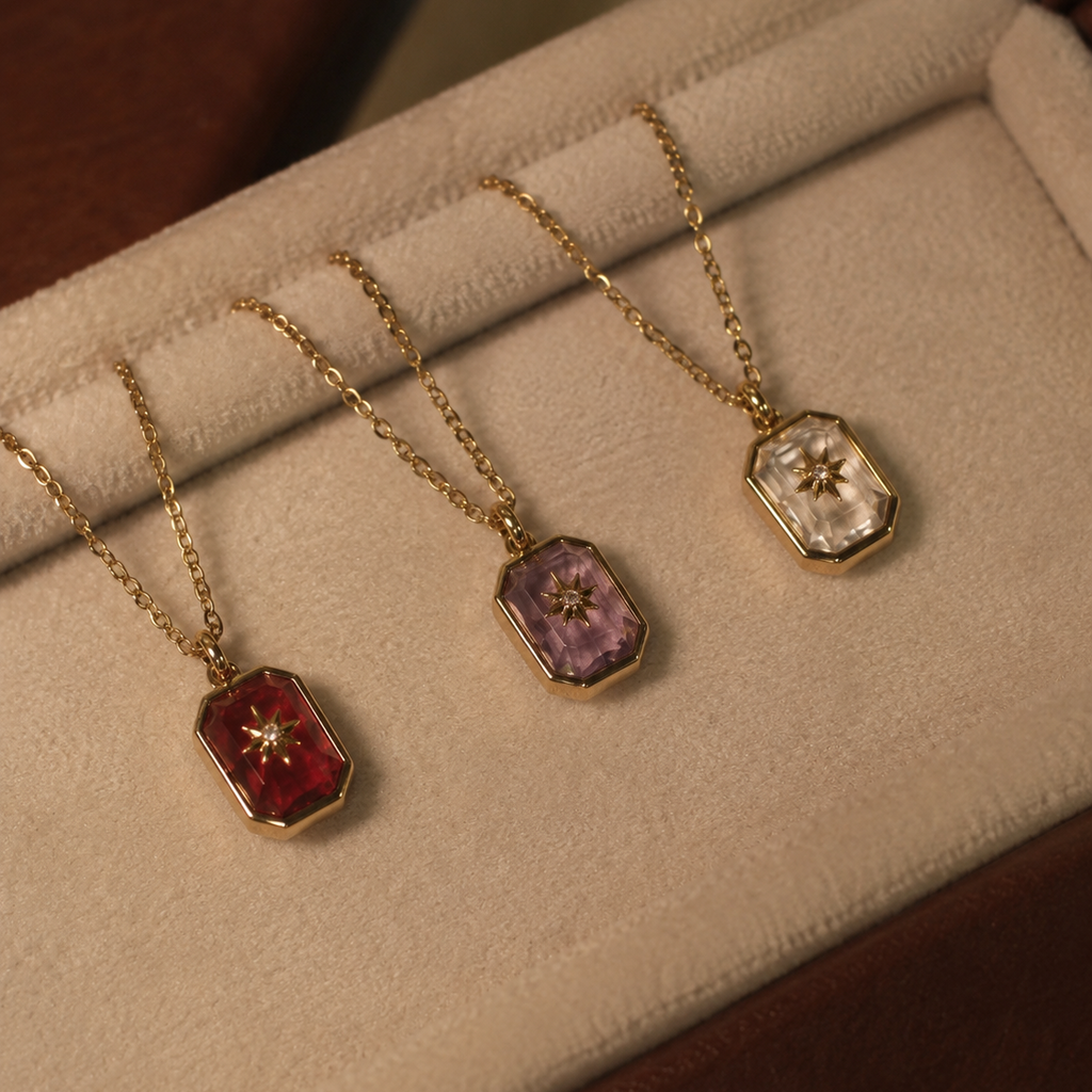 Polaris Birthstone Necklace