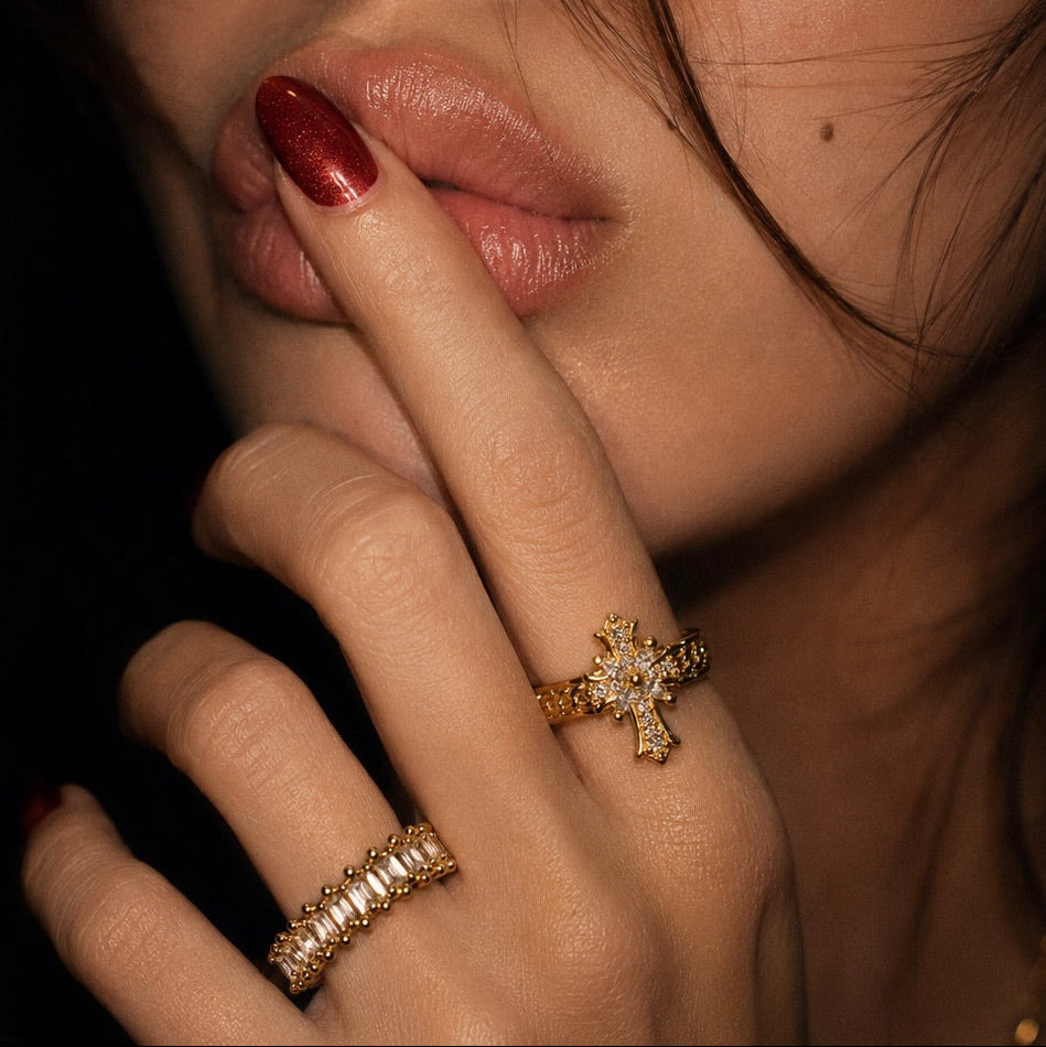 Radiant Cross Ring