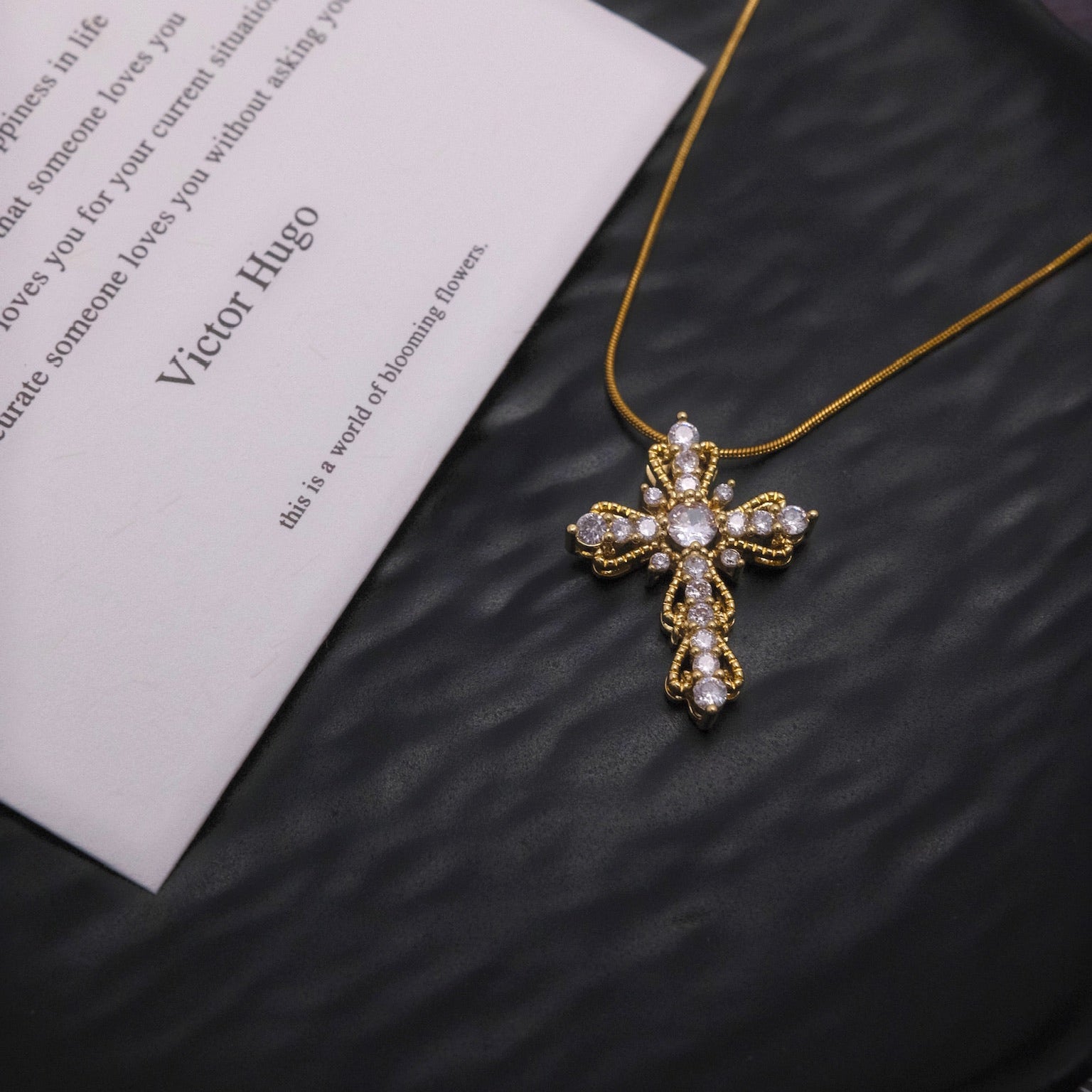 Radiant Cross Necklace