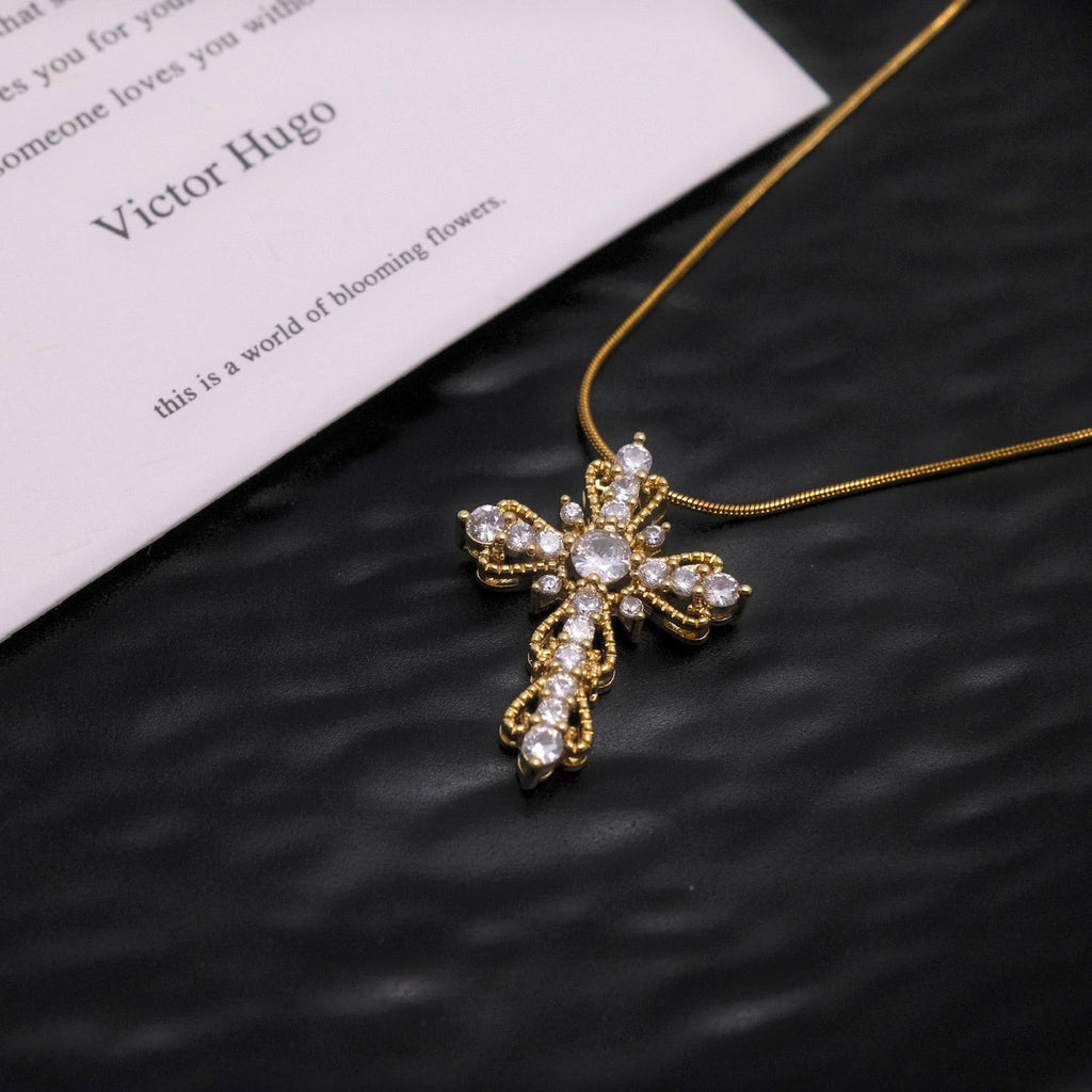 Radiant Cross Necklace