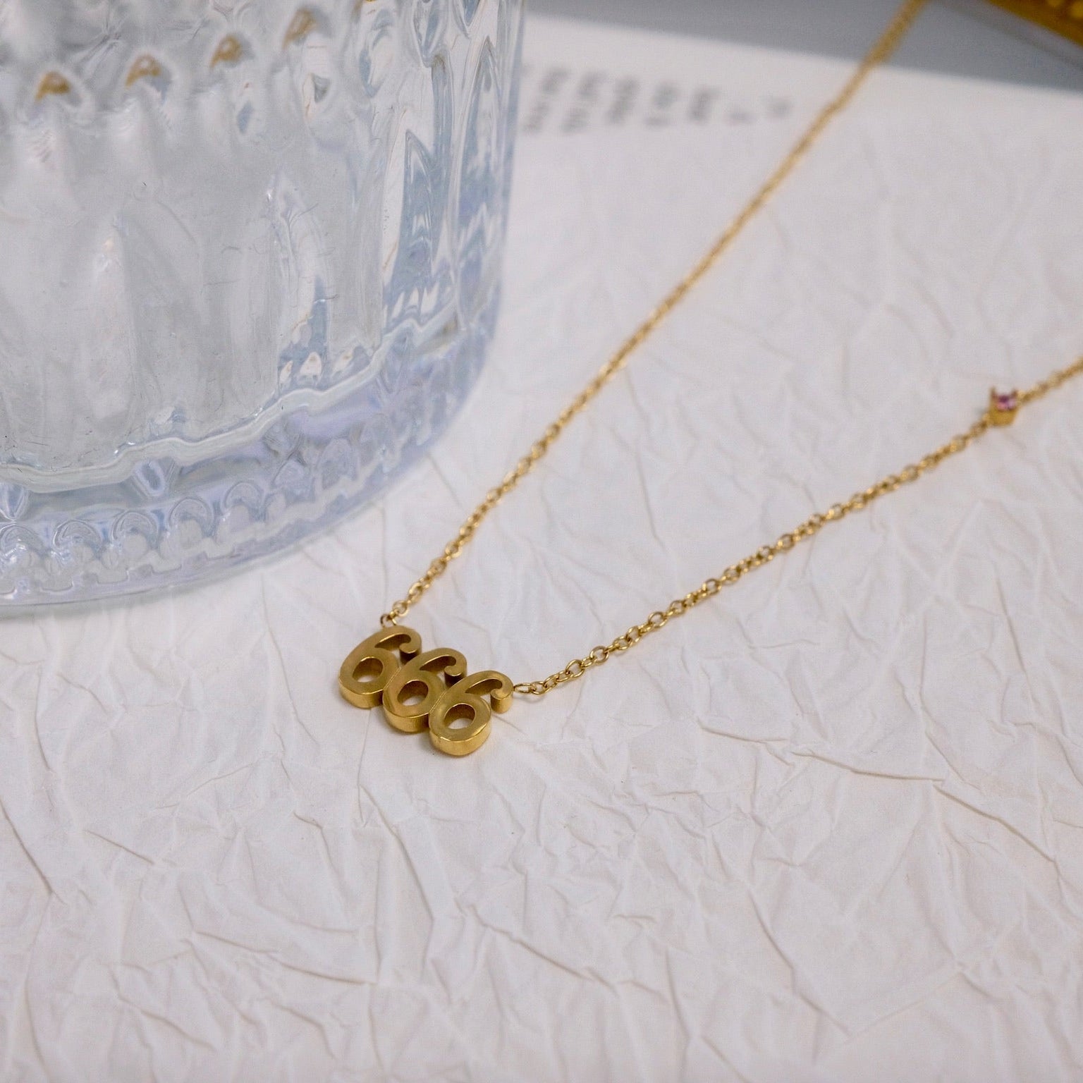 Angel Number Gem Necklace