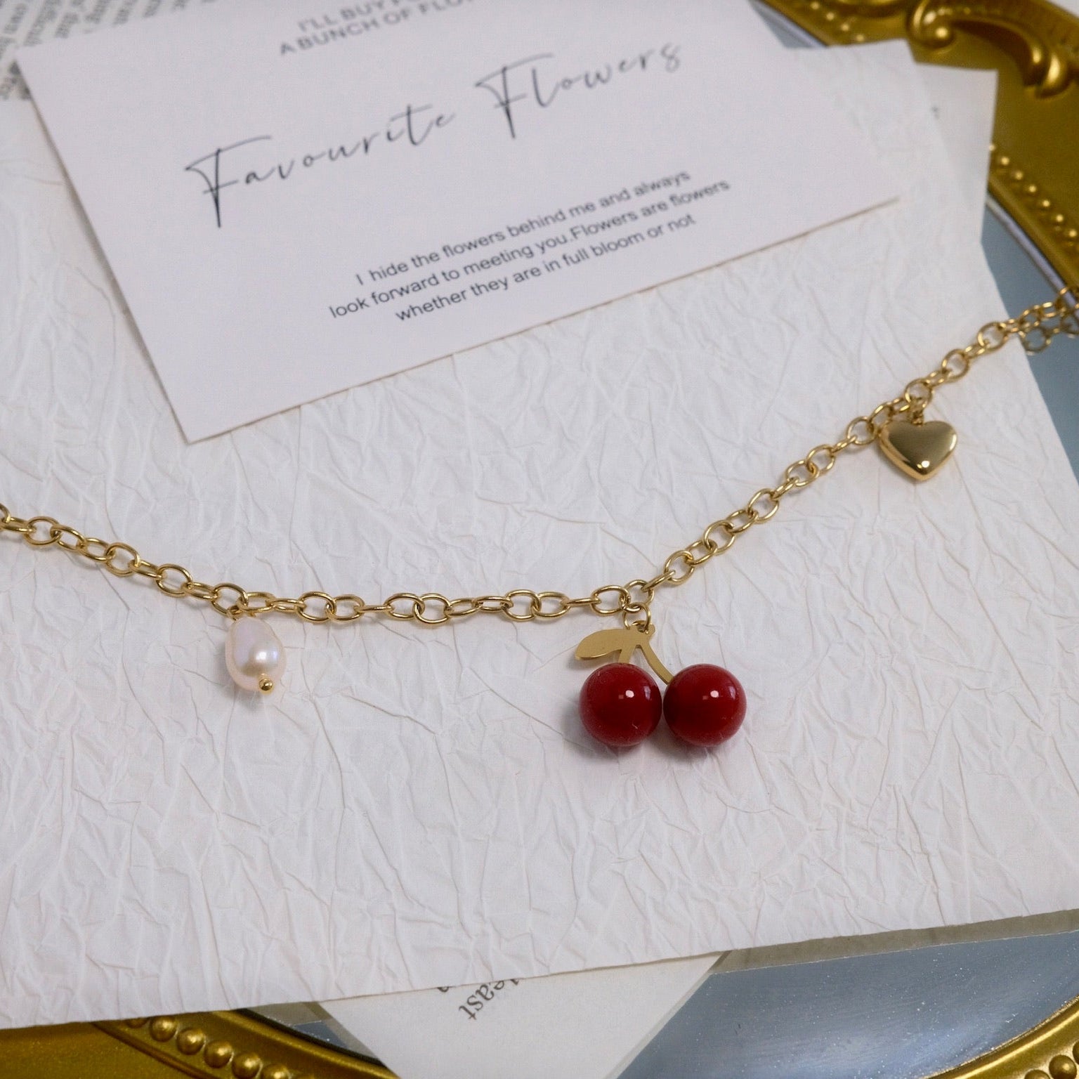 Cherry Heart Necklace