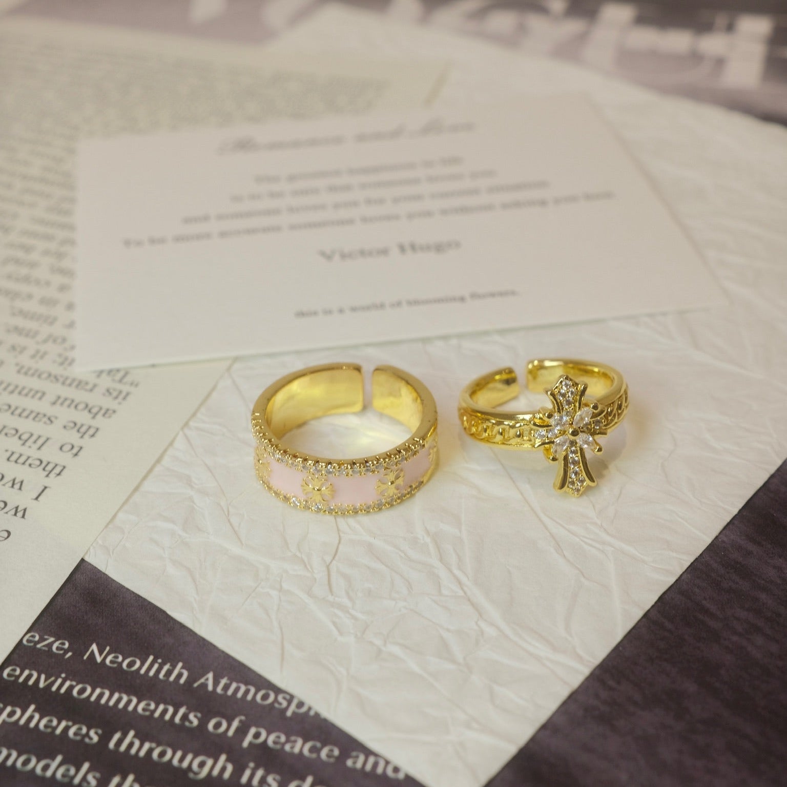 Radiant Cross Ring