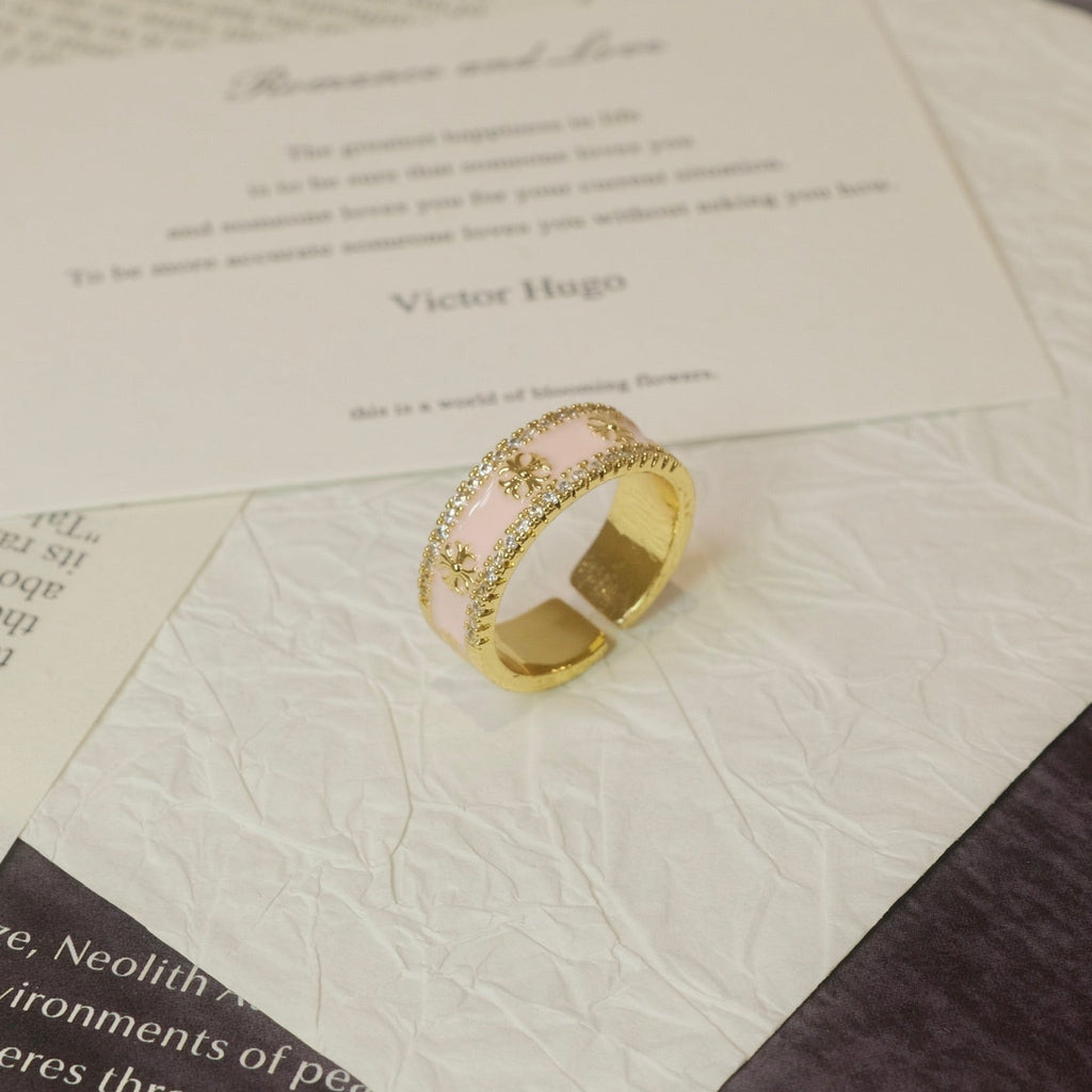 Blush Cross Ring