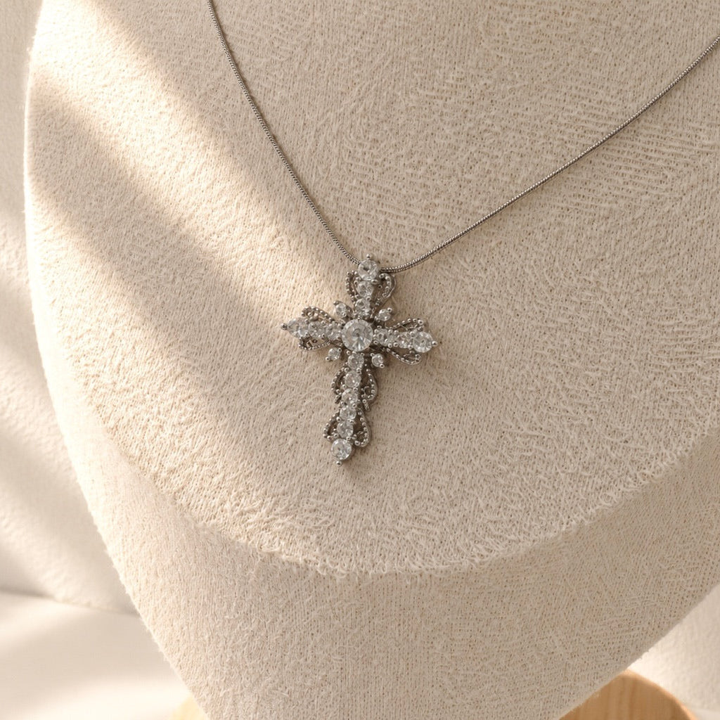 Radiant Cross Necklace