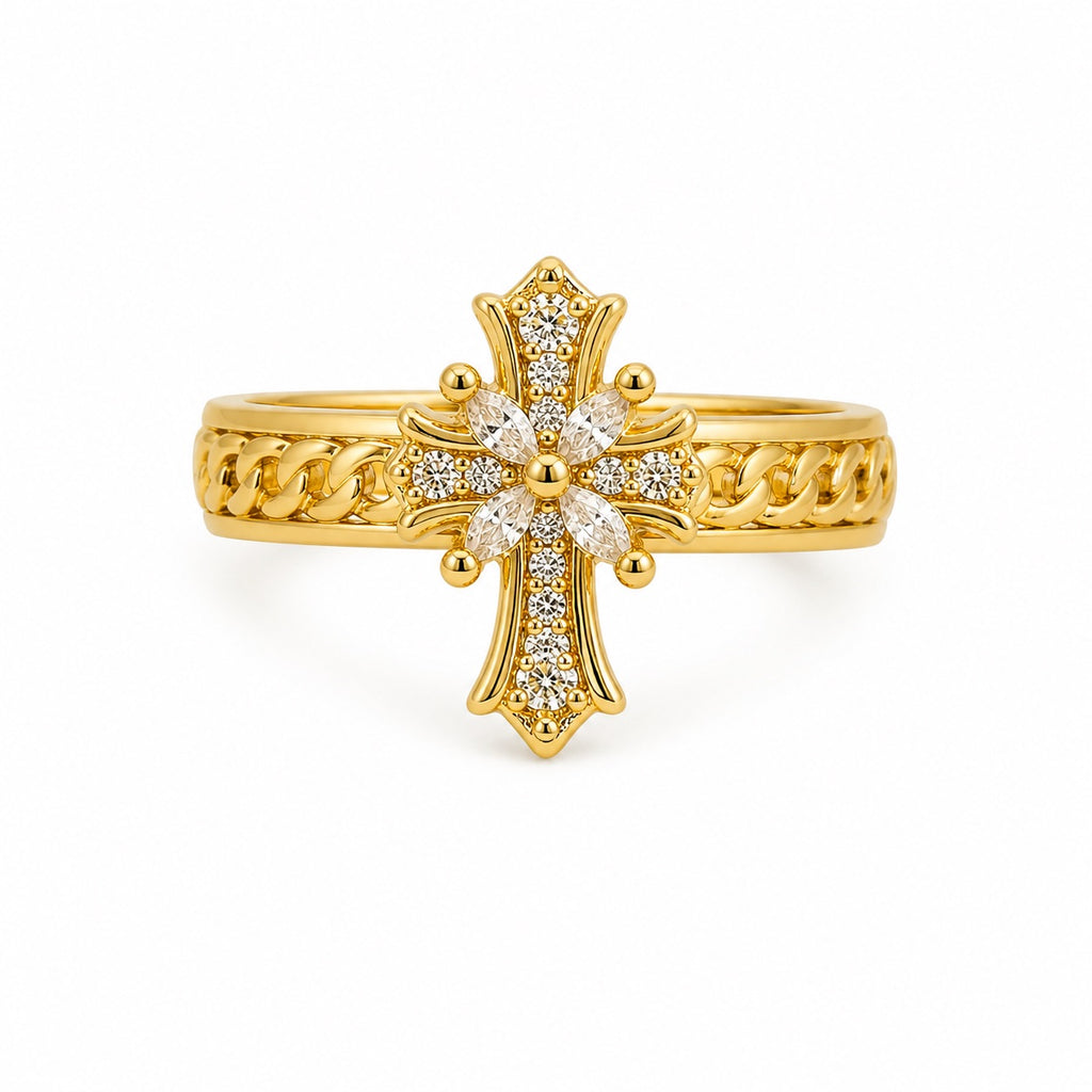 Radiant Cross Ring