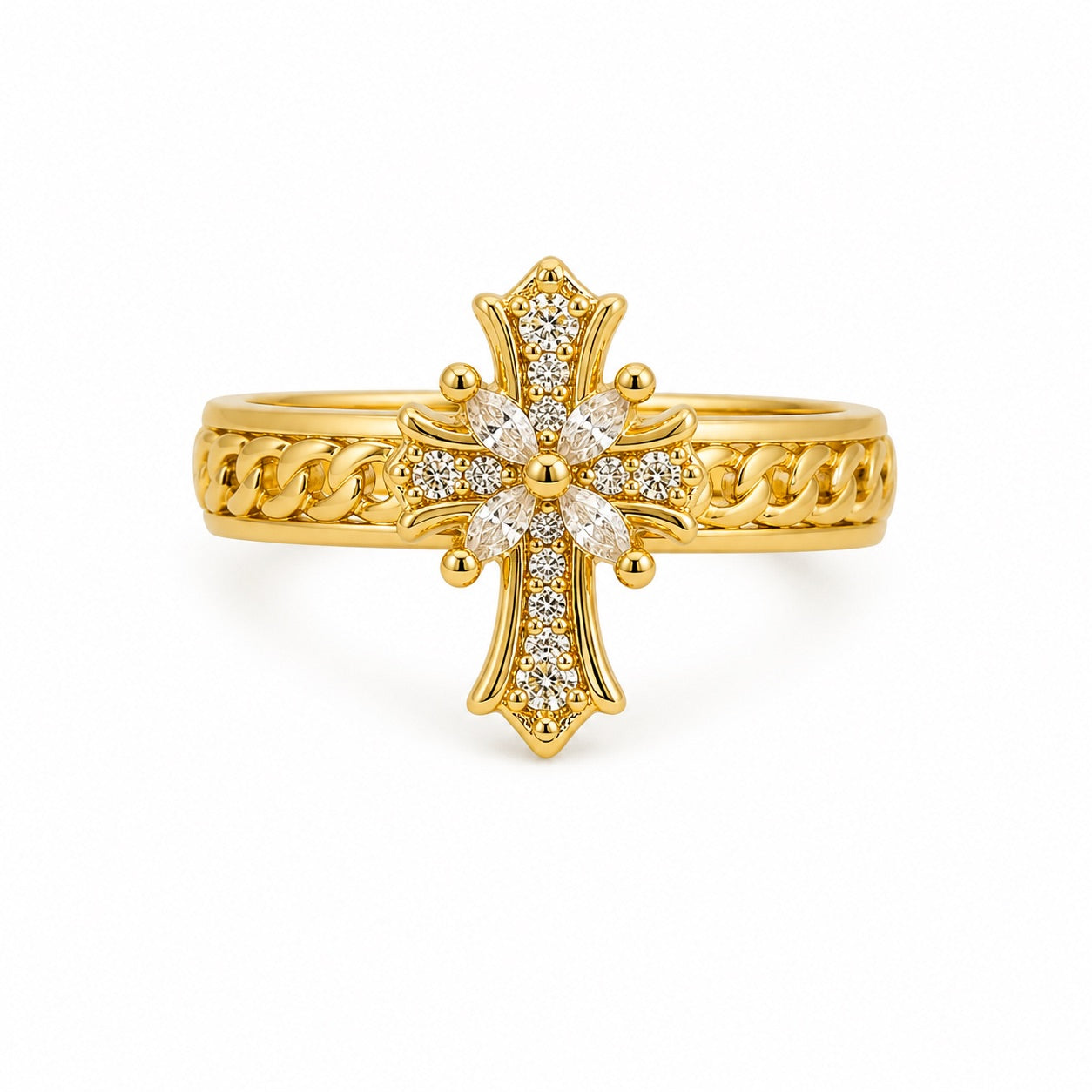 Radiant Cross Ring
