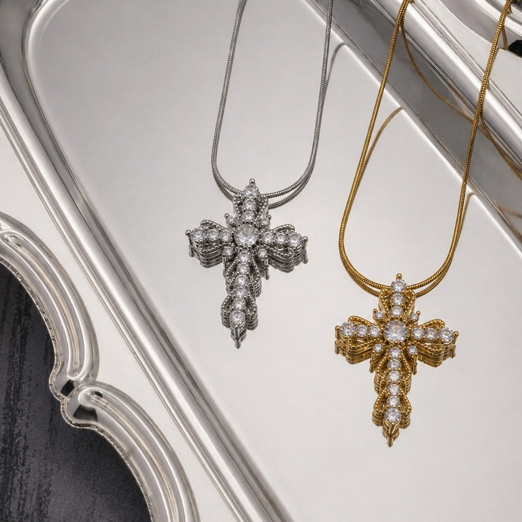 Radiant Cross Necklace
