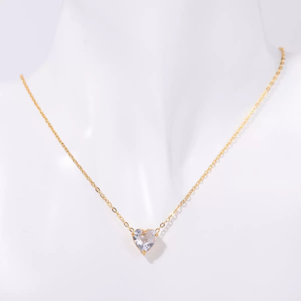 Heart Birthstone Necklace