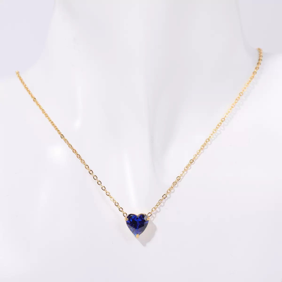 Heart Birthstone Necklace