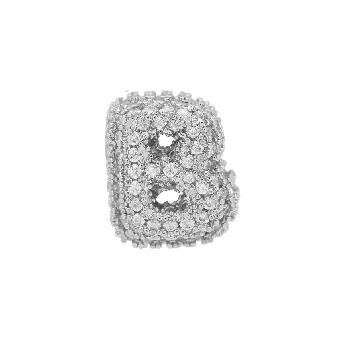 Bubble Initial Necklace- 1 Necklace Chain + 1 initial Charm
