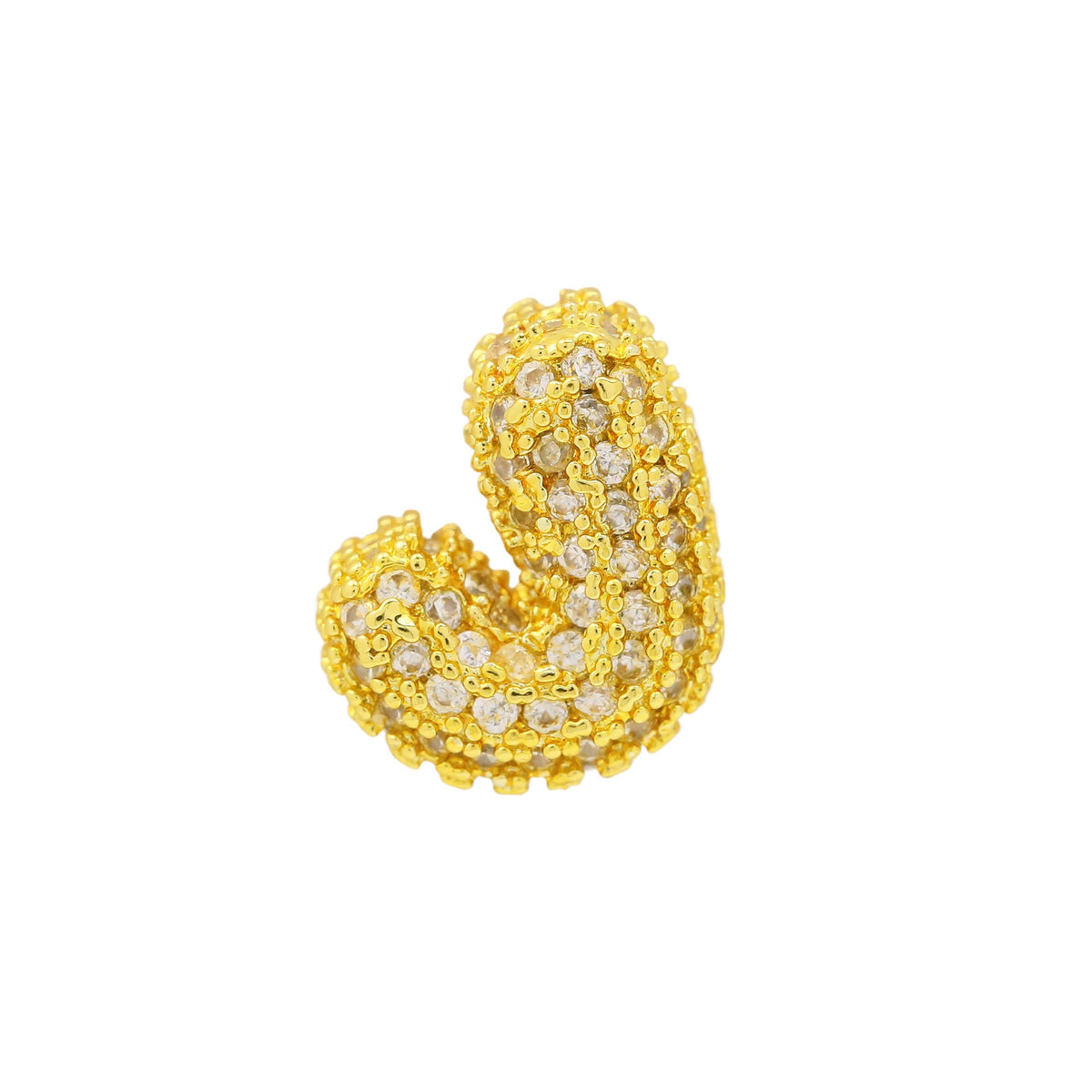 Bubble Initial Necklace- 1 Necklace Chain + 1 initial Charm