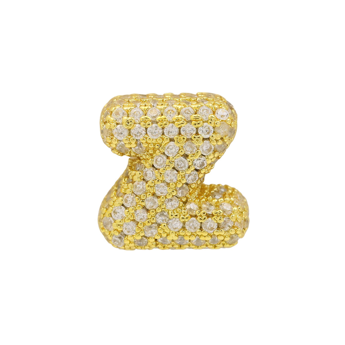 Bubble Initial Necklace- 1 Necklace Chain + 1 initial Charm