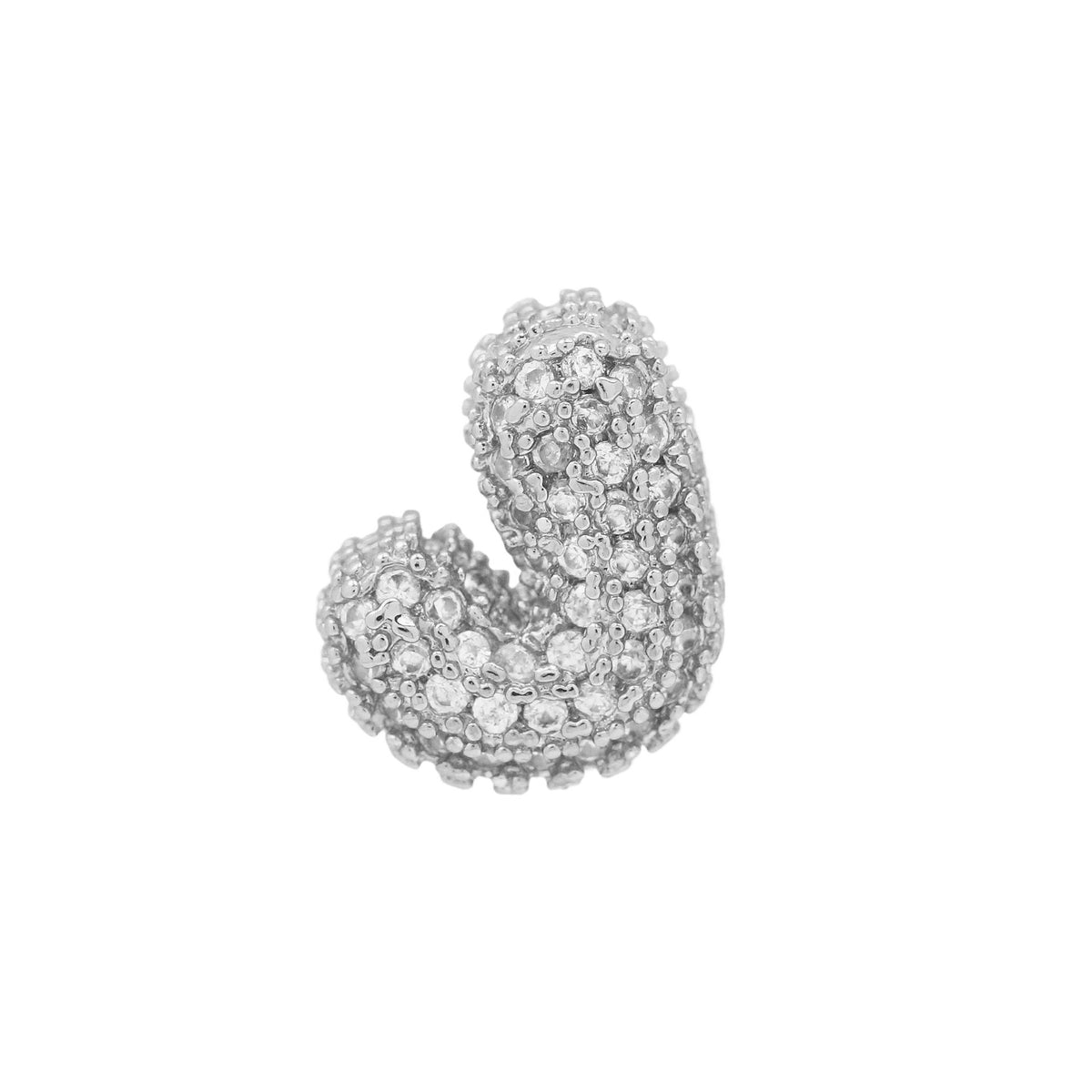 Bubble Initial Necklace- 1 Necklace Chain + 1 initial Charm