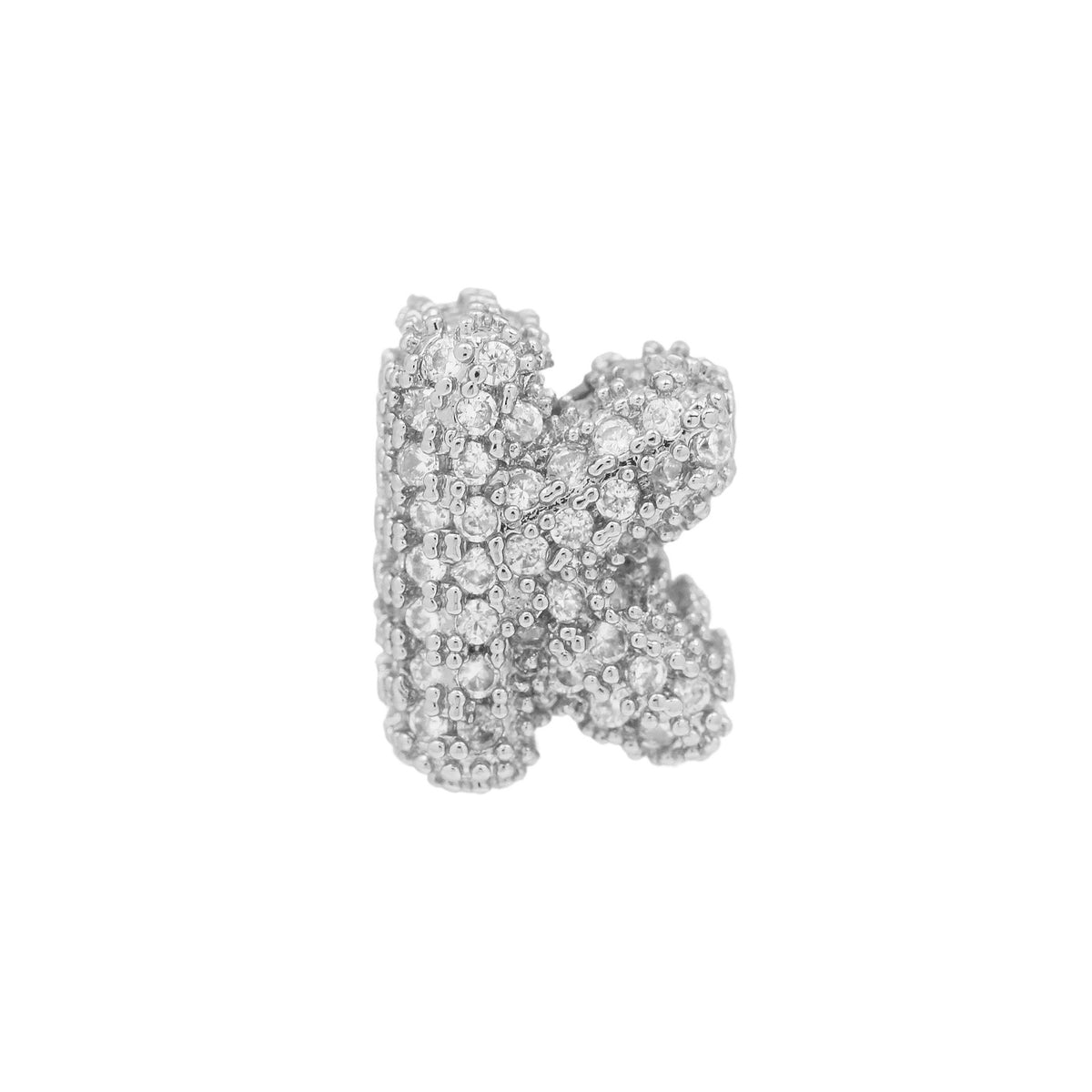 Bubble Initial Necklace- 1 Necklace Chain + 1 initial Charm