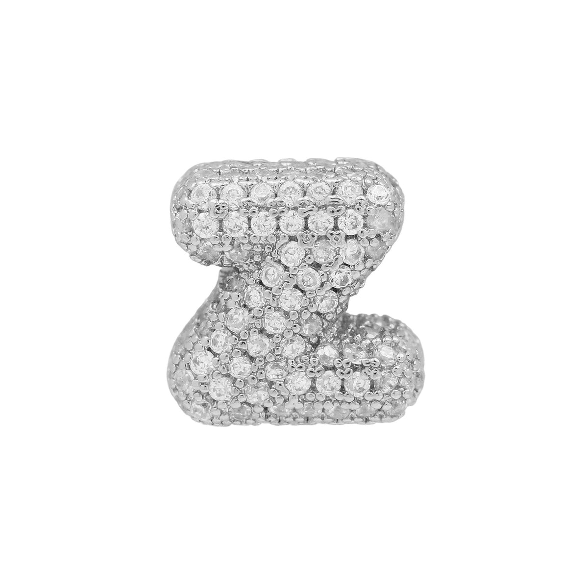 Bubble Initial Necklace- 1 Necklace Chain + 1 initial Charm