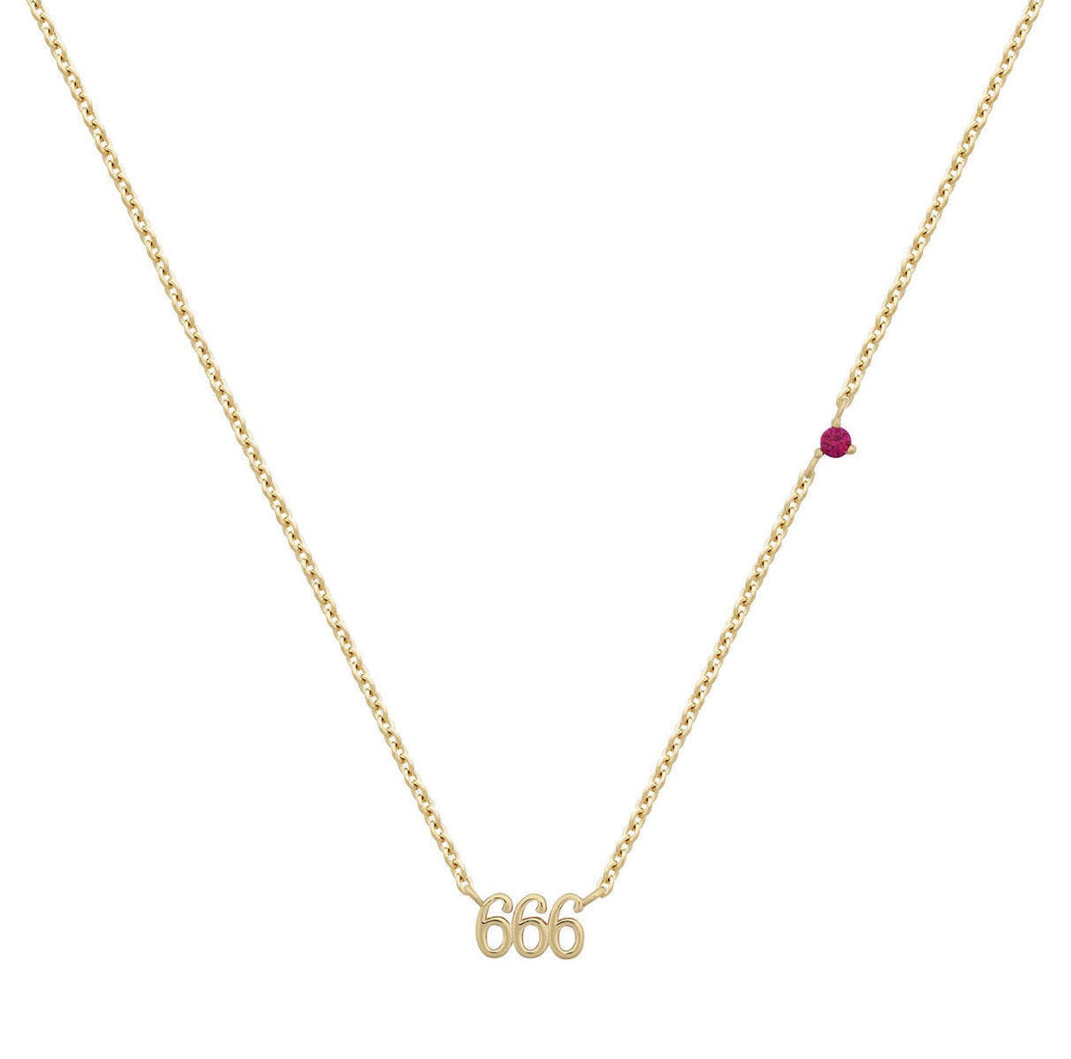 Angel Number Gem Necklace