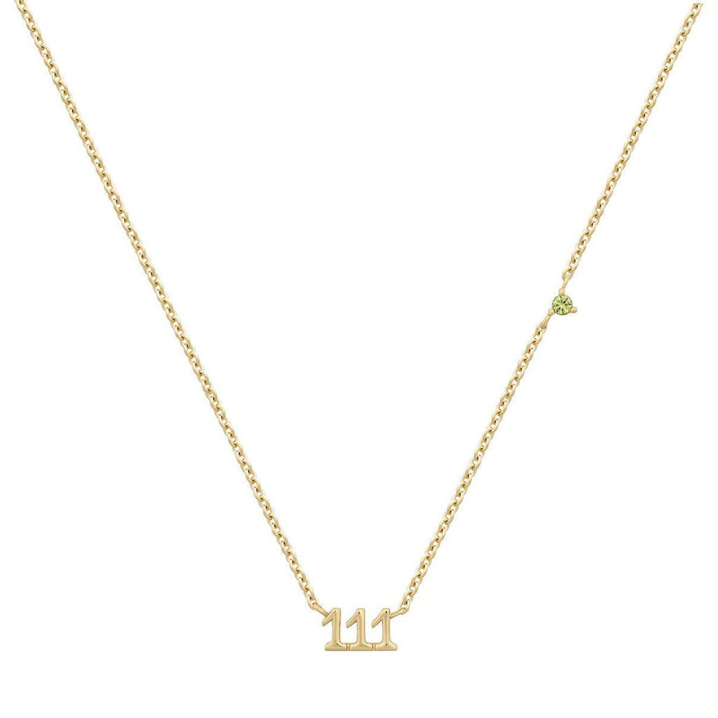 Angel Number Gem Necklace