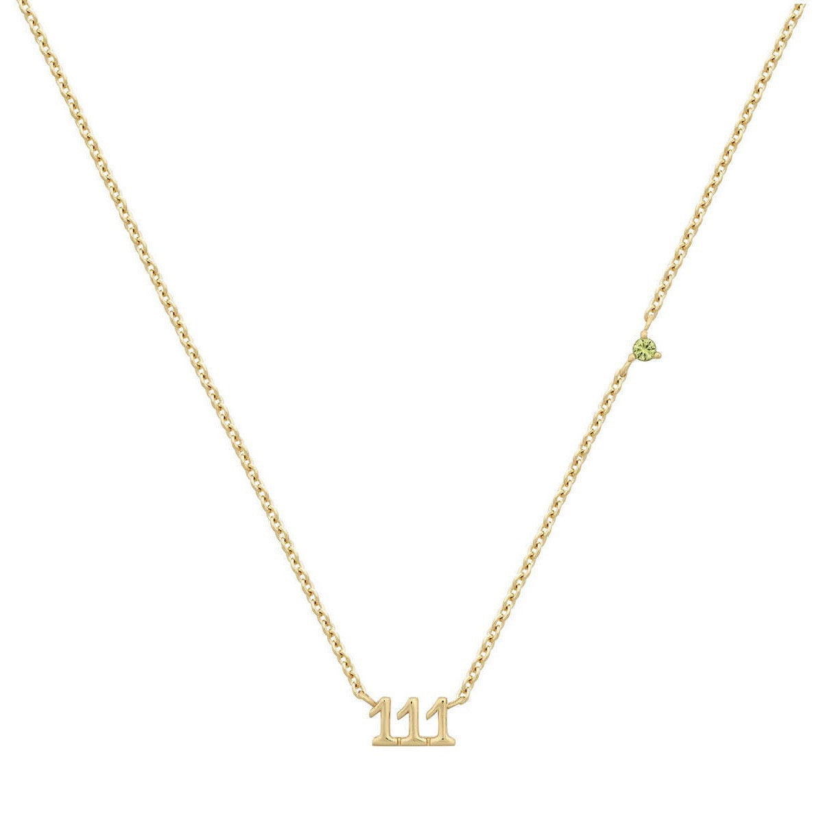 Angel Number Gem Necklace